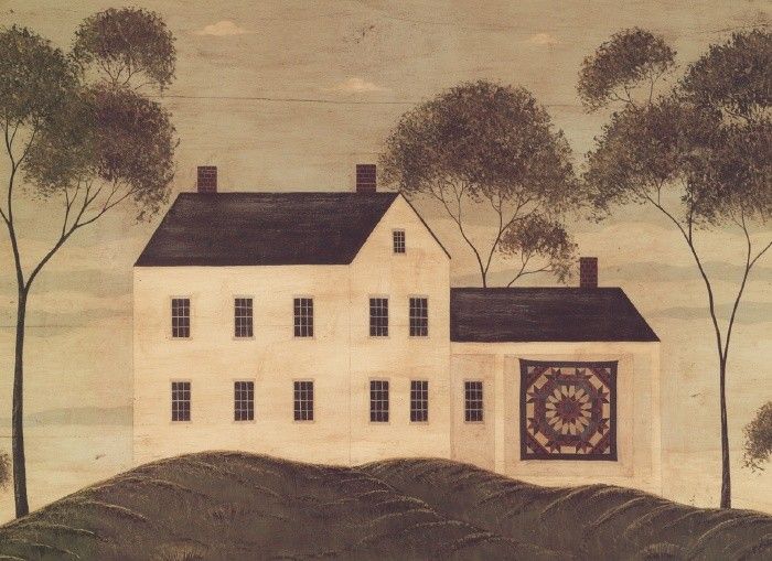 Warren Kimble House with Quilt